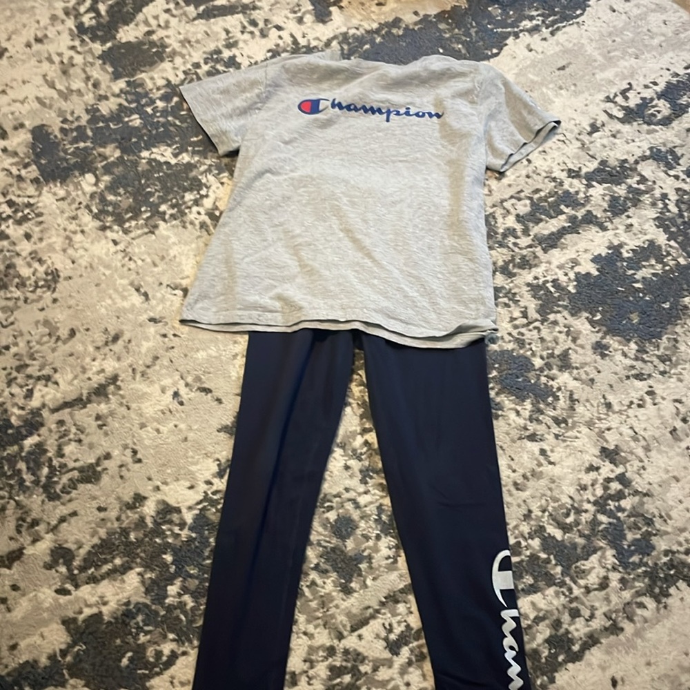 Champion t shirt and pants